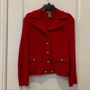 Koret, waist length red jacket, size M